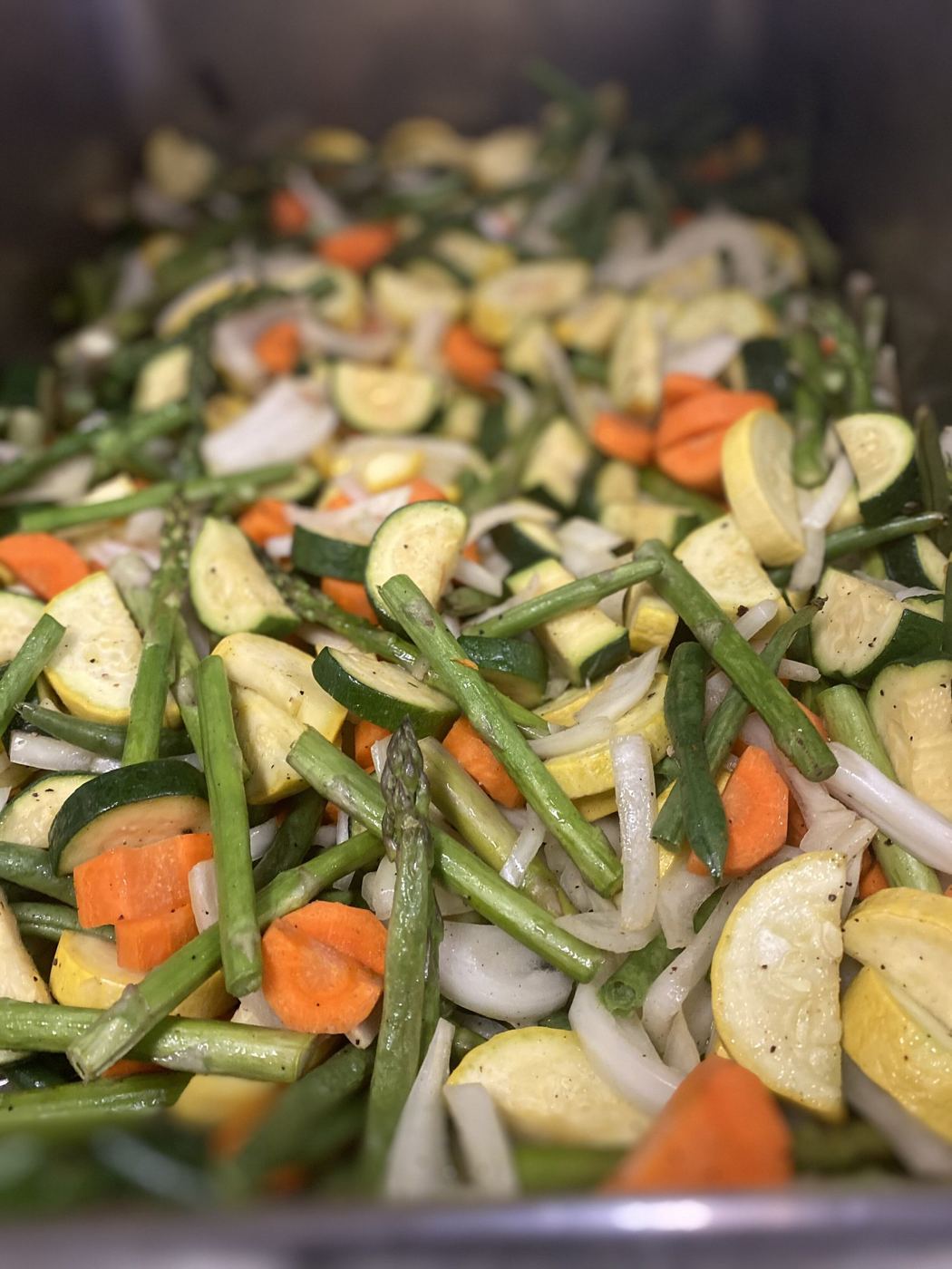 Roasted seasonal vegetables